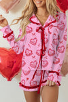 Soft Cotton Cozy Pink Pajama Set for Women - Comfy Sleepwear for Ultimate Relaxation and Casual Lounge Wear