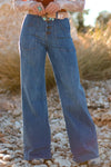 Chic Women's High Waist Blue Jeans - Flattering Fit for Everyday Comfort & Trendy Casual Looks