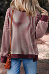 Stylish Women's Striped Cotton Blend Top - Casual Fit for Everyday Wear and Trendy Outings in Soft, Comfortable Fabric