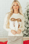 Festive Women's White Christmas Sweater - Cozy Holiday Style for Gatherings & Winter Outfits with Charming Design