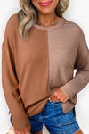 Chic Khaki Women's Top - Comfortable Everyday Wear, Versatile Casual Style for Effortless Fashion