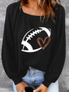 The Perfect Game Day Waffle Knit Top