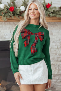 Festive Red Women's Graphic Christmas Sweater - Cozy Relaxed Fit Holiday Knit Pullover with Fun Designs for the Season