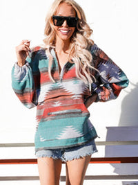 southwestern-style-half-zip-sweatshirt