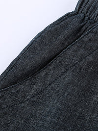 drawstring-high-waist-denim-shorts-with-pockets