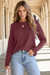 Trendy Women's Exposed Seam Tops - Effortless Everyday Elegance in Versatile Colors and Flattering Fits