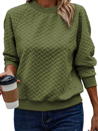 jungle-green-solid-textured-raglan-sleeve-pullover-sweatshirt