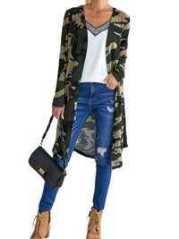 green-camo-print-long-cardigan