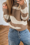 Chic Women's Cozy Mock Neck Sweater - Stylish Knit Pullover in Classic Fall Colors for Effortless Casual Looks
