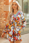 Flattering Women’s Orange Floral Maxi Dress - Breezy Summer Style for Casual Outings & Parties, Effortlessly Chic