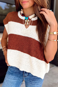 
Chic Women's Short Sleeve Knit Sweaters in Soft Pastels - Perfect Casual Tops for Spring and Summer Fashion