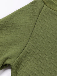 jungle-green-solid-textured-raglan-sleeve-pullover-sweatshirt