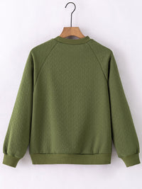 jungle-green-solid-textured-raglan-sleeve-pullover-sweatshirt