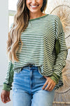 Trendy Women's Striped Long Sleeve Top - Casual Fit for Everyday Layering in Versatile Colors and Styles