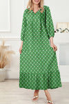 "Elegant Women's Cotton Maxi Dress - Stylish T-Shirt Design with Flattering Fit for Effortless Summer Chic"