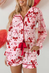 Soft Cotton Red Pajama Set for Women - Cozy Sleepwear for Comfortable Nights and Relaxing Mornings