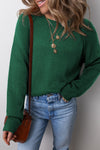 Soft Knit Cozy Women's Raglan Sleeve Sweater – Casual Chic Layering Essential for Fall and Winter Style