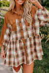Stylish Women's Plaid Shirt Dress in Classic Colors - Flattering Fit for Casual Outings and Trendy Layering Options