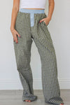Chic Women's Brown Gingham Boxer Pants - Trendy Comfort for Casual Outings and Everyday Style