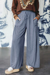 Chic Women's Wide Leg Pants in Soft Cotton, Flattering High-Waisted Fit, Perfect for Casual or Dressy Occasions
