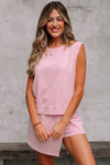 Stylish Women's Pink Skirt Set - Flattering Two-Piece Outfit for Casual or Dressy Occasions, Perfect for Every Season