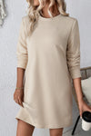Soft Pastel Women's Cotton T-Shirt Dress - Casual Everyday Style with Comfortable Fit and Versatile Appeal