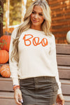 Cozy Women's Apricot Knitted Sweater with Ribbed Edges & Drop Shoulder - Chic Everyday Fashion Essential