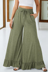 Stylish Women's Wide Leg Pants with Pockets - Comfortable Everyday Fit in Versatile Colors for Effortless Chic Looks