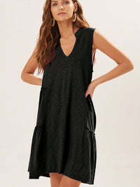 casual-v-neck-mini-dress