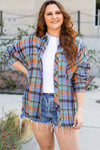 Stylish Plus Size Women's Plaid Shirt - Comfortable Casual Top for Effortless Everyday Style and Perfect Fit