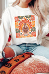 Women's Cozy Thanksgiving Graphic Sweatshirt - Casual Fall Style, Relaxed Fit, Ideal for Holiday Celebrations