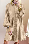 Stylish Women's Soft Cotton Mini Shirt Dress - Casual Summer Fit, Ideal for Brunches and Outings
