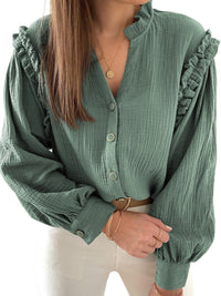 womens-coats-beaded-button-solid-color-lantern-long-sleeve-coat