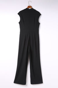 jumpsuits-for-women-summer-dressy-sequin-solid-color-v-neck-formal-wedding-party-straight-regular-fit-long-sleeve-black-s-m-l-spring-fall