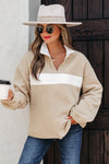 Soft Pastel Pink Women's Fleece Sweatshirt - Relaxed Fit for Cozy Casual Outings and Layering Essentials