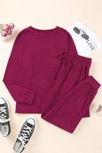 off-shoulder-long-sleeve-drawstring-frill-hem-jumpsuit