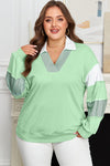 Cozy Plus Size Women's Sweatshirt - Relaxed Fit, Stylish Everyday Layering Top in Soft Fabric for Ultimate Comfort
