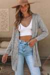 Chic Openwork Cardigan for Women - Lightweight Knit, Elegant Design, Perfect for Layering in Summer and Spring