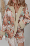 Women's Boho Chic Vintage Floral Print Jacket - Lightweight Spring & Summer Layer for Casual Outings, Perfect Fit