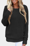 Trendy Women's Black Cross-Back Hollow-Out Sweater - Lightweight Knit Top for Chic Layering and Everyday Comfort