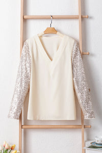 womens-t-shirts-v-neck-sequined-long-sleeve-t-shirt