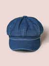 Dark Wash Denim Newsboy Hat