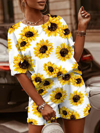 two-piece-printed-round-neck-short-sleeve-t-shirt-shorts
