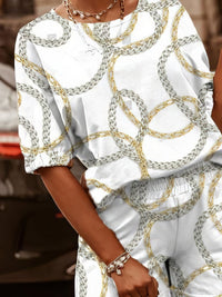 two-piece-printed-round-neck-short-sleeve-t-shirt-shorts
