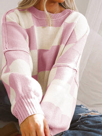 plus-size-casual-sweater-womens-plus-geometric-print-cold-shoulder-long-sleeve-slight-stretch-turtle-neck-sweater