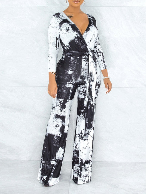 womens-jumpsuits-tie-dye-v-neck-long-sleeve-belt-wide-leg-jumpsuit