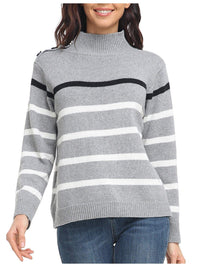womens-sweaters-striped-high-neck-pullover-sweater