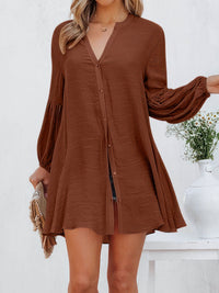 womens-t-shirts-solid-stitching-long-sleeves-button-ruffled-t-shirt