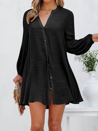 womens-t-shirts-solid-stitching-long-sleeves-button-ruffled-t-shirt