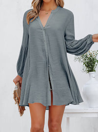 womens-t-shirts-solid-stitching-long-sleeves-button-ruffled-t-shirt